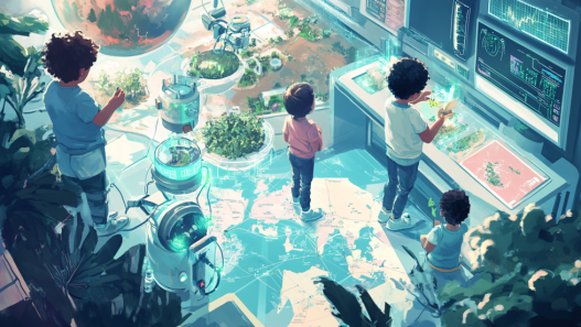 Niños creando futuro